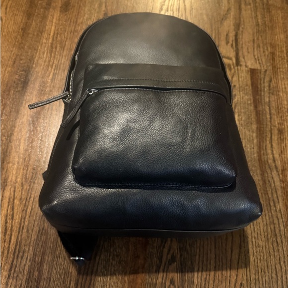 Vince Camuto Handbags - Vince Camuto Charcoal Leather Backpack